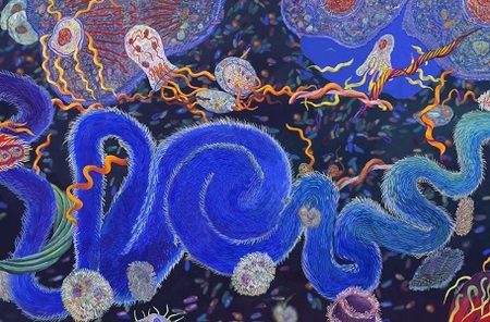 «Endosymbiosis. Homage to Lynn Margulis» (2012), Shoshanah Dubiner, animación por David Domingo